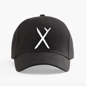 Black Hooked X Hat